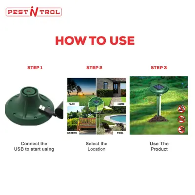 3 In 1 Solar Mole Repeller